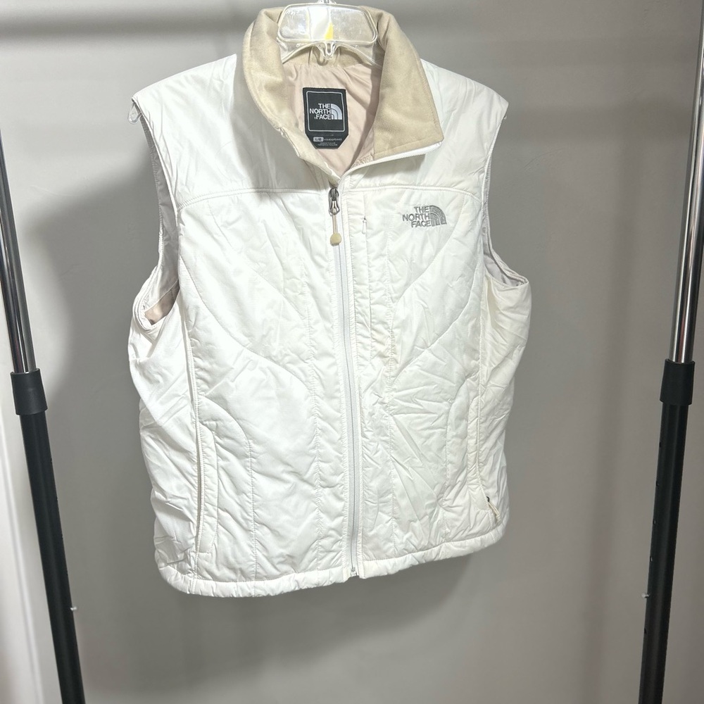 The North Face Cream Quilted Vest